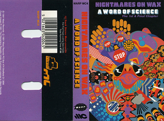 Image of Front Cover of Cassette - VG+/VG+ - NIGHTMARES ON WAX, A Word Of Science (Warp Records; WARP MC 4, UK 1991), ,  - 1016364C