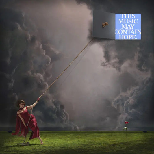 Image of Front Cover of 2xLP - NEW/NEW - RAYE, THIS MUSIC MAY CONTAIN HOPE. (Human Re Sources; TMMCHLP1, Europe 2026, Gatefold, 2 Inners & Booket, Yellow 'Marigold' Vinyl. Die Cut Sleeve), , Four-time GRAMMY Award-nominated global superstar RAYE, is releasing her highly anticipated sophomore album THIS MUSIC MAY CONTAIN HOPE. The album, set in 4  seasons  with each side of the vinyl being a different season, takes listeners on a sonic journey that begins with darkness and ends with light. Music is medicin