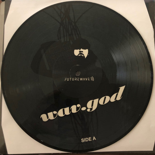 Image of Label Cover of LP - VG/VG+ - FUTUREWAVE, Wav.God (Official Crate Music; OCM-VRLP-004, US 2018, Stickered Picture Sleeve, Picture Disc), Numbered 36 / 200,  - 1016518C