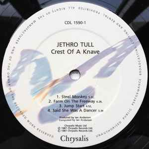 Image of Label Cover of LP - VG+/VG+ - JETHRO TULL, Crest Of A Knave (Chrysalis; CDL 1590, UK 1987, Inner), ,  - 1826235E