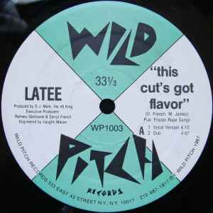 Image of Front Cover of 12" - /VG - LATEE, This Cut's Got Flavor (Wild Pitch Records; WP1003, US 1987), ,  - 1046204S