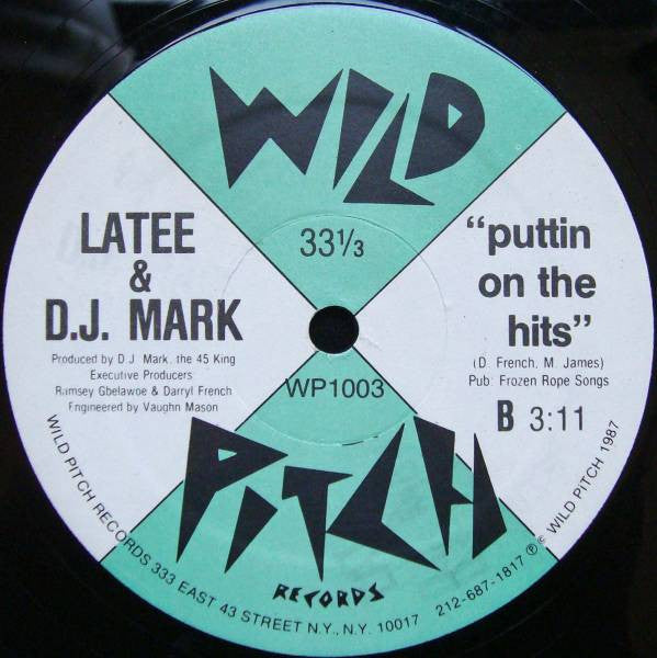 Image of Back Cover of 12" - /VG - LATEE, This Cut's Got Flavor (Wild Pitch Records; WP1003, US 1987), ,  - 1046204S