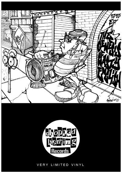 Image of Front Cover of 12" EP - /VG - VARIOUS, The Genesis Of Nasty English EP (Chopped Herring Records; CHGONE01, UK 2014, Stickered Plain Sleeve), , A1 Simon Barr   Like Dis Like DatA2 Simon Barr   EmceeA3 A.S.C.   As Da Record Turns (Tape Version)A4 A.S.C.   How Low ?A5 No Artist   Dece N cAS (Interlude)B1 Cas   Sumtin 2 Feed OnB2 Minda Ova Matter   Chains Of SurvivalB3 Chief Kamachi   Shorti BombB4 Wise Featuring Chief Kamachi   Killabreed - 1016543C