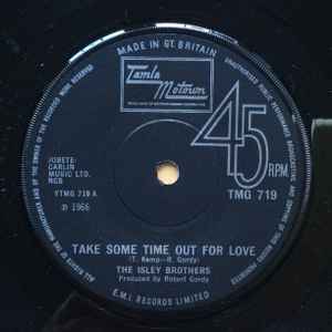 Image of Front Cover of 7" - VG+/EX - THE ISLEY BROTHERS, Take Some Time Out For Love / Who Could Ever Doubt My Love (Tamla Motown; TMG 719, UK 1969, Company Sleeve), ,  - 1056074S