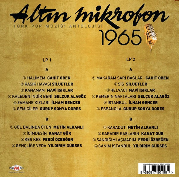 Image of Back Cover of LP - NEW/NEW - VARIOUS, Alt n Mikrofon 1965 (Do an Music Company; DMC - 105031, Turkey 2020, Gatefold, Compilation), , A landmark competition compilation that introduced modern arrangements of Turkish folk to a new pop audience.  - 1116160C