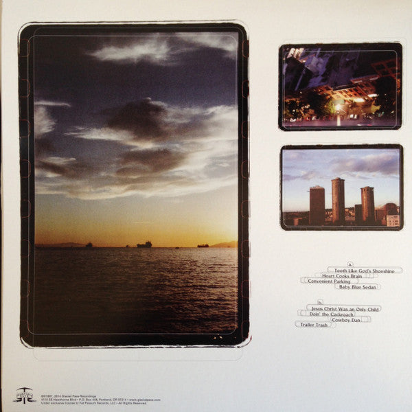 Image of Back Cover of 2xLP - EX/EX - MODEST MOUSE, The Lonesome Crowded West (Glacial Pace; GPLP009, UK, Europe & US 2014 Reissue, 2 Separate Single LP sleeves, 2 Inners, 180 Gram Vinyl), SEALED, both LPs shrinkwrapped together with sticker,  - 4446009S