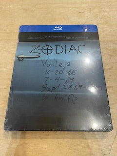 Image of Front Cover of Blu-Ray - VG+/M - DAVID FINCHER, Zodiac (Warner Bros; , Europe 2022 Reissue, Steelbook, French Text Info Sheet), Still SEALED In Shrinkwrap,  - 1016661C
