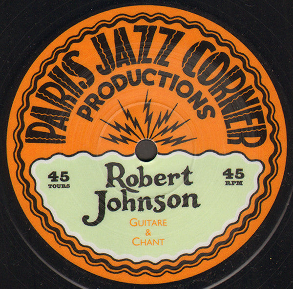Image of Label Cover of 10" - VG+/VG+ - ROBERT JOHNSON, Robert Johnson (Paris Jazz Corner Productions; PJCP222010, France 2002, Die Cut Sleeve, R. Crumb illustrated picture disc), ,  - 1026439E