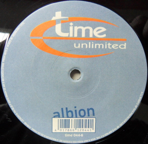 Image of Front Cover of 12" - VG/VG - ALBION, This Is For (Time Unlimited ; time 044-6, Germany 1996, Company Sleeve), Light Marks only.,  	A	This Is For (Club Mix)		B1	Descent	B2	This Is For (Bonus Mix) - 1026451E