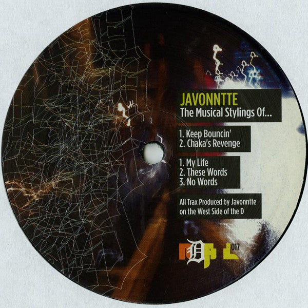 Image of Front Cover of 12" - /VG - JAVONNTTE, The Musical Stylings Of... (NDATL Muzik; NDATL 017, US 2016), ,  - 1016675C