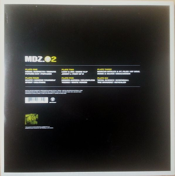 Image of Back Cover of 6x12" - VG/VG - VARIOUS, MDZ.02 The Album (Metalheadz; METH02LP, UK 2002, Black Inners), Only a handful of hairlines across all discs, very strong VG. One corner scuff to box ,  - 1726447E