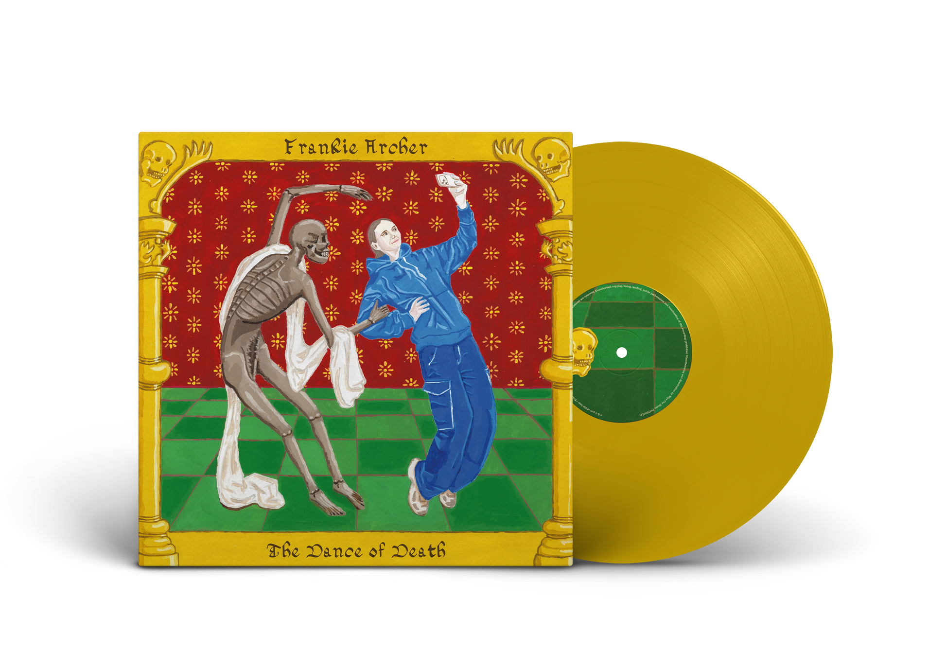 Image of Back Cover of LP - NEW/NEW - FRANKIE ARCHER, The Dance of Death (purr of the bear; POTB01LP, Europe 2026, Yellow Vinyl), , Frankie Archer has exploded onto the electro folk scene with music that transcends stereotypes. Frankie has been featured on  Later... With Jools Holland  and championed by tastemakers at BBC Radio 2 and BBC 6 Music. Following the release of her debut EP  Never So Red  (November, 2023), she has supported the likes of The Futureheads and The Last Dinner Party on tour. On 'The D