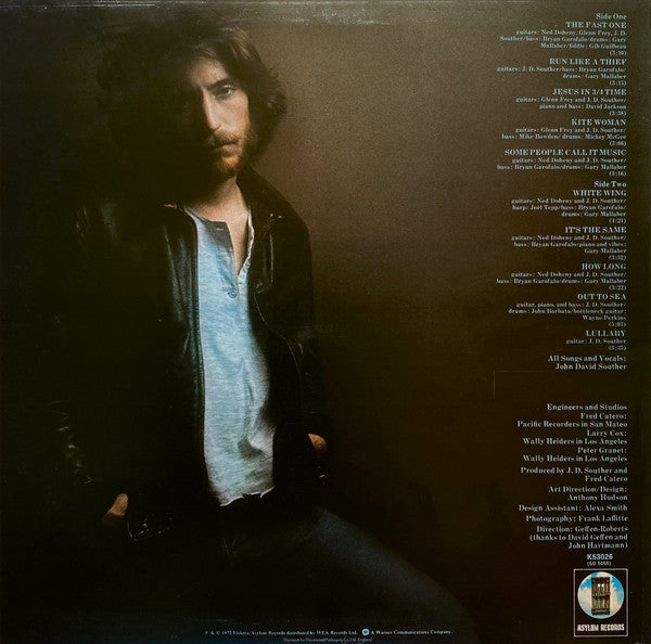 Image of Back Cover of LP - VG/VG - JOHN DAVID SOUTHER, John David Souther (Asylum Records; K 53026, UK 1976 Reissue), ,  - 116042C