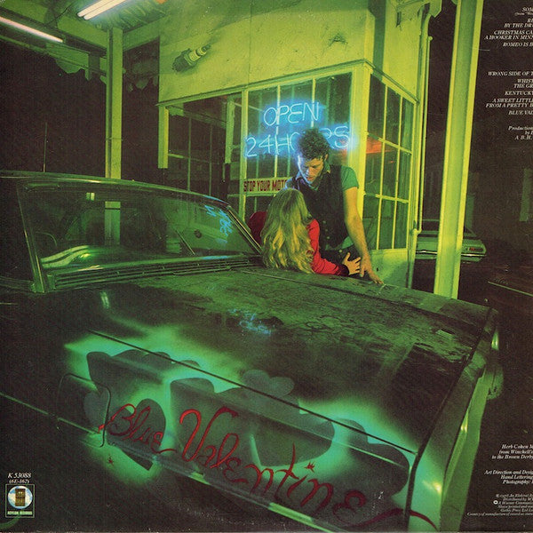 Image of Back Cover of LP - VG/VG - TOM WAITS, Blue Valentine (Asylum; K 53088, UK 1978, Gatefold, Manufactured in the UK on Label), ,  - 1126023E