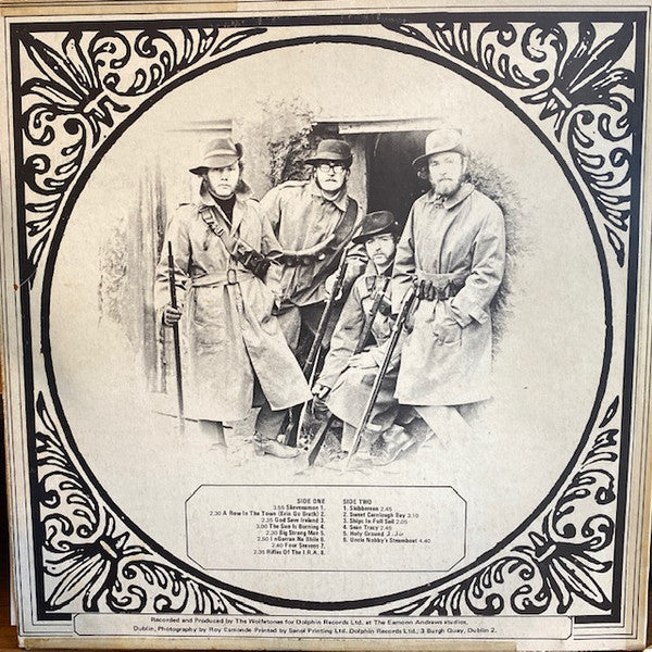Image of Back Cover of LP - VG/VG - WOLFE TONES, Rifles Of The IRA (Dolphin Records; DOL 1002, Ireland 1970, Laminated Front Sleeve), ,  - 1126080E