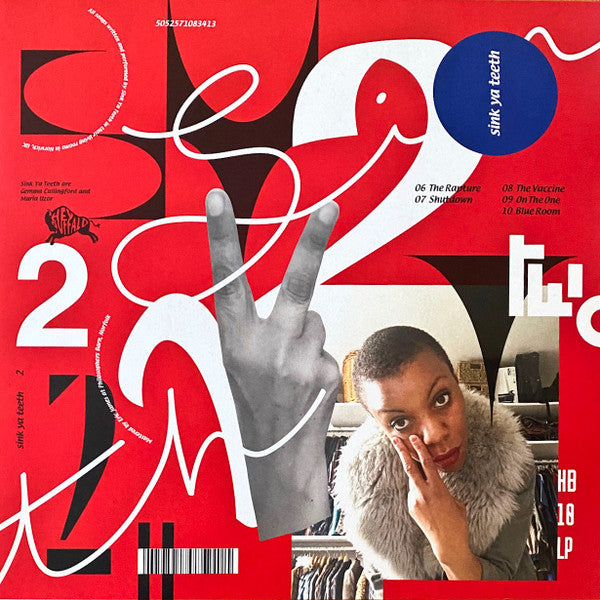 Image of Front Cover of LP - VG+/VG+ - SINK YA TEETH, Two (Hey Buffalo Records ; HB10LPY, UK 2020, Inner), ,  - 1126115E