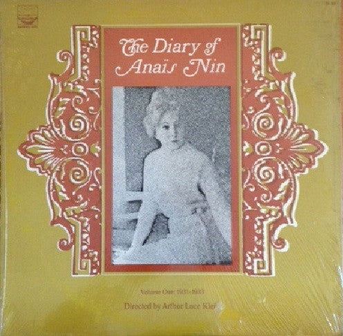 Image of Front Cover of LP - VG/VG+ - ANA S NIN, The Diary Of Ana s Nin Volume One: 1931-1933 (Spoken Arts; SA 995, US 1966, Pasteback Sleeve), ,  - 1116190C