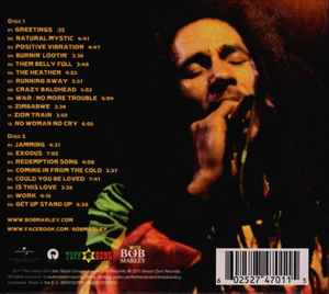 Image of Back Cover of 2xCD - VG/VG - BOB MARLEY AND THE WAILERS*, Live Forever (September 23, 1980, Stanley Theatre, Pittsburgh, PA.) (Tuff Gong; 0602527470115, Europe 2011, Gatefold), Discs have light scratches.,  - 1136071E