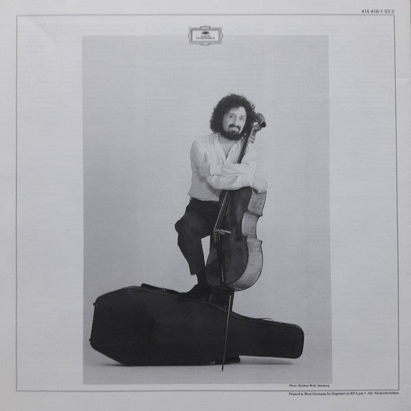 Image of Back Cover of 3xLP - VG+/VG+ - MISCHA MAISKY, Bach: 6 Cello-Suiten = Suites For Solo Cello = Suites Pour Violoncelle Solo BWV 1007 1012 (Deutsche Grammophon; 415 416-1, Europe 1985, Box Set, Booklet), ,  - 1126244E