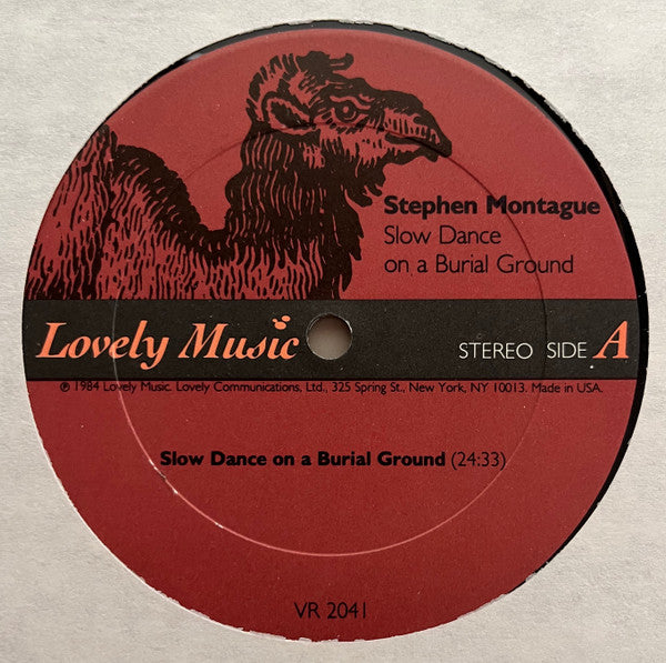 Image of Label Cover of LP - VG/VG - STEPHEN MONTAGUE, Slow Dance On A Burial Ground (Lovely Music, Ltd.; VR 2041, US 1984), 1 light scratch, edge & ring wear,  - 2846024S