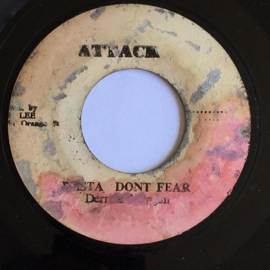 Image of Front Cover of 7" - /VG - DERRICK MORGAN, Rasta Don't Fear (Attack; , Jamaica 1974), Solid VG.,  - 1116317C