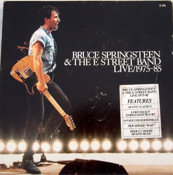 Image of Front Cover of 5xLP - VG+/VG+ - BRUCE SPRINGSTEEN AND THE E-STREET BAND, Live/1975-85 (CBS/Sony; 75AP 3300-4, Japan 1986, Box Set, 5 Inners & Booklet), ,  - 4126143E
