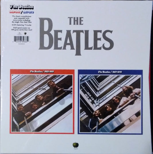 Image of Front Cover of 6xLP - VG+/EX - THE BEATLES, 1962-1966 / 1967-1970 (Universal Music Group International; 0602458396652, Worldwide 2023 Reissue, Box Set, Limited Edition, 180 Gram Red And Blue Vinyl), ,  - 1146316S