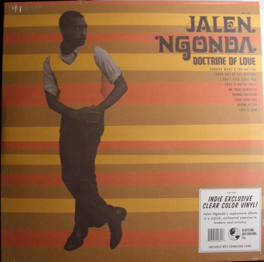 Image of Front Cover of LP - NEW/NEW - JALEN NGONDA, Doctrine of Love (Daptone Records; DAP084LPX, UK 2026, Indie Exclusive Clear Vinyl in Tip On Jacket, Download Code), , Since the release of his critically acclaimed debut full length, 2023 s Come Around and Love Me, Jalen s career has undergone a meteoric rise. The track  If You Don t Want My Love  went viral, garnering 253 million streams to date. Jalen has appeared on a number of major television programmes, including The Graham Norton Show, The Late Sh