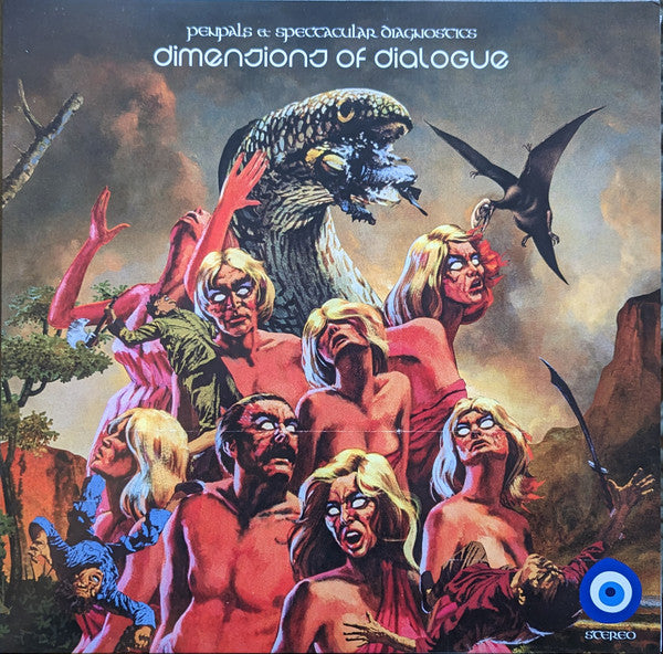 Image of Front Cover of LP - VG+/VG - PEN PALS, SPECTACULAR DIAGNOSTICS, Dimensions Of Dialogue (Chopped Herring Records; CHPENP4LS04, UK 2023), Light marks only,  - 1116362C
