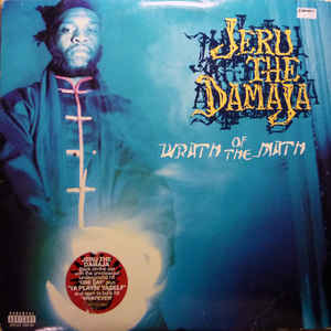 Image of Front Cover of 2xLP - VG/G - JERU THE DAMAJA, Wrath Of The Math (Payday/ffrr; 697-124-119-1, US 1996), Side C very fogged and plays through with surface noise. Rest of the sides only have light marks but play through well. Labels of disc two worn / damaged. Sleeve in hype stickered shrink (a small rip in plastic). Bumped, creased and worn corners; some wear along opening,  - 3416500C