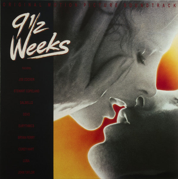 Image of Front Cover of LP - VG+/VG+ - VARIOUS, 9  Weeks (Original Motion Picture Soundtrack) (Music On Vinyl; MOVATM098, Europe 2017 Reissue, Stickered Plastic Outer Sleeve, 180 Gram Red Transparent Vinyl, Ltd to 1500, Numbered), No. 001298,  - 1146410S