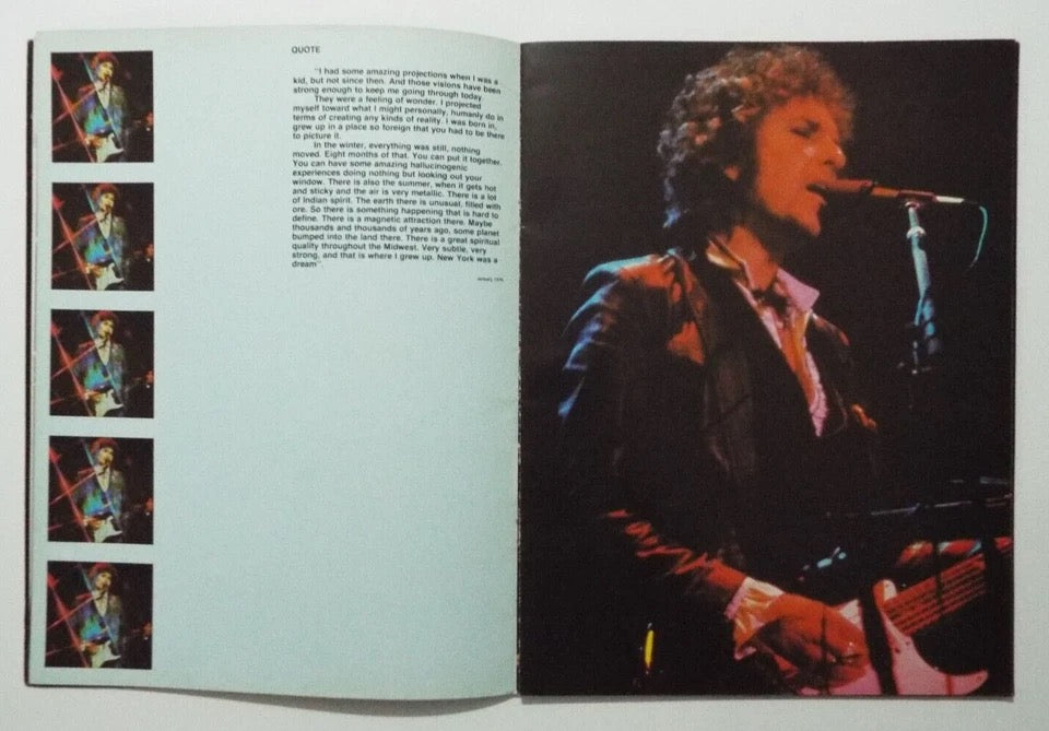 Image of Label Cover of Book - VG+/VG+ - BOB DYLAN, Bob Dylan European Concert Tour 1981 Programme (, UK 1981, Paperback), ,  - 1136201E