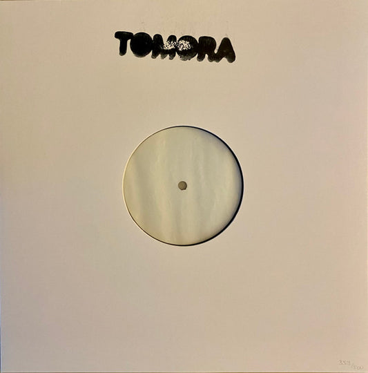Image of Front Cover of 12" - VG/VG - TOMORA, Ring The Alarm (Fontana; none, UK & Europe 2026, White Label, Stamped Sleeve, Numbered), Faint hairlines on disc, some light marks on sleeve, 98/500, A1		Ring The AlarmB1		The ThingHand numbered edition of 500.No track details on sleeve or label.Autographed copies were hidden in 5 locations around the UK on Jan 12th 2026. The bands social media announced the locations with map coordinates, 2 copies per location.10 unsigned copies were given away via a Com