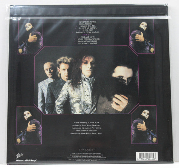 Image of Back Cover of LP - VG/G+ - DEAD OR ALIVE, Youthquake (Music On Vinyl; MOVLP2122, Europe 2018, Insert, Purple Vinyl), ,  - 1226057E