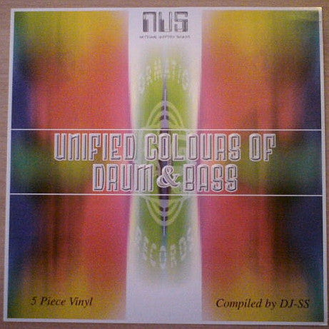 Image of Front Cover of 5x12" - VG/VG - VARIOUS, Unified Colours Of Drum & Bass (Formation Records; FORM LP 06, UK 1997, Box Set, 5 Inners & 2 inserts, 5 x Coloured Vinyl 12"s.), , 5 coloured discs: white, green, red, yellow, blue. all records in cardboard inner sleeves of their individual colour. comes in an translucent hardplastic box with two picture inserts as front & back covers. - 1226007E