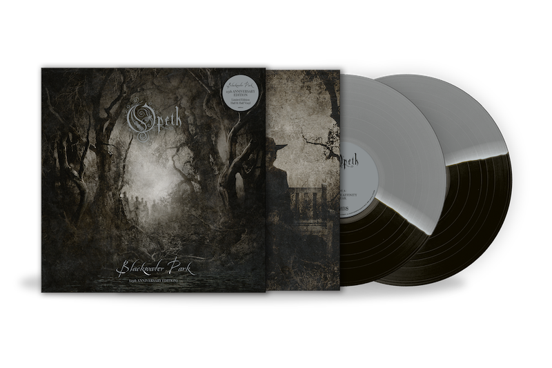 Image of Back Cover of 2xLP - NEW/NEW - OPETH, Blackwater Park (25th Anniversary) (Music for Nations; 19958411441, Europe 2026 Reissue, Limited Edition Black/Silver 2LP), , A much-deserved and open armed 25th anniversary celebration of Opeth’s magnum opus. Two decades in,  now certified silver ,and still a breath-taking piece of work, dense with extraordinary melodic moments, spine-tingling atmospherics and agile but crushing heaviness, and one that saw the Swedish metallers kick open prog’s ornate doors, f
