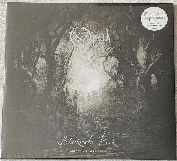 Image of Front Cover of 2xLP - NEW/NEW - OPETH, Blackwater Park (25th Anniversary) (Music for Nations; 19958411441, Europe 2026 Reissue, Gatefold, 2 Inners, Limited Edition Black/Silver 2LP), , A much-deserved and open armed 25th anniversary celebration of Opeth s magnum opus. Two decades in,  now certified silver ,and still a breath-taking piece of work, dense with extraordinary melodic moments, spine-tingling atmospherics and agile but crushing heaviness, and one that saw the Swedish metallers kick open p