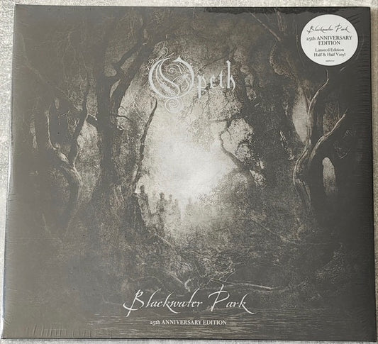 Image of Front Cover of 2xLP - NEW/NEW - OPETH, Blackwater Park (25th Anniversary) (Music for Nations; 19958411441, Europe 2026 Reissue, Gatefold, 2 Inners, Limited Edition Black/Silver 2LP), , A much-deserved and open armed 25th anniversary celebration of Opeth s magnum opus. Two decades in,  now certified silver ,and still a breath-taking piece of work, dense with extraordinary melodic moments, spine-tingling atmospherics and agile but crushing heaviness, and one that saw the Swedish metallers kick open p