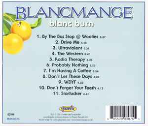 Image of Back Cover of CD - VG+/VG+ - BLANCMANGE, Blanc Burn (Proper Records; PRPCD075, UK 2011, Jewel Case, Booklet), ,  - 1236009E