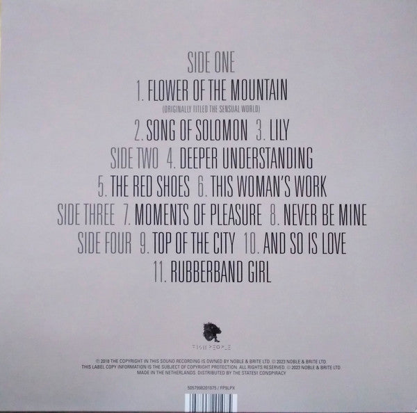 Image of Back Cover of 2xLP - VG+/VG+ - KATE BUSH, Director's Cut (Fish People; 5057998201075, Worldwide 2023 Reissue, Booklet, 180g, Black Vinyl), ,  - 1226077E