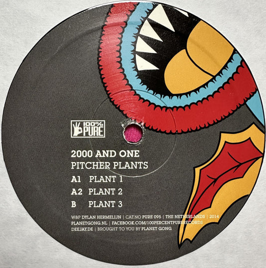 Image of Front Cover of 12" - /G+ - 2000 AND ONE*, Pitcher Plants (100% Pure ; PURE 095, Netherlands 2015), Marks and scuffs.,  - 1216087C