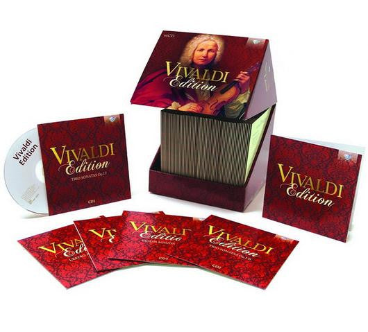Image of Back Cover of 66xLP - VG+/VG+ - ANTONIOANTONIO VIVALDI, Vivaldi Edition (Brilliant Classics; 94840, Europe 2014, Box Set), ,  - 1236055E