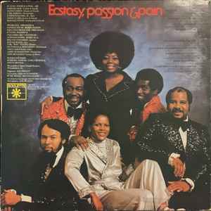 Image of Back Cover of LP - VG/VG - ECSTASY, PASSION & PAIN, Ecstasy, Passion & Pain (Roulette; SR-3013, US 1974), Light marks. Sticker residue on sleeve. Ringwear & light creasing.,  - 1226117E