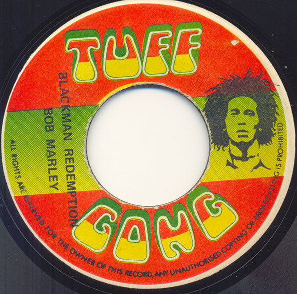 Image of Front Cover of 7" - /VG+ - BOB MARLEY & THE WAILERS, Blackman Redemption (Tuff Gong; , Jamaica 1980s), ,  - 1216118C