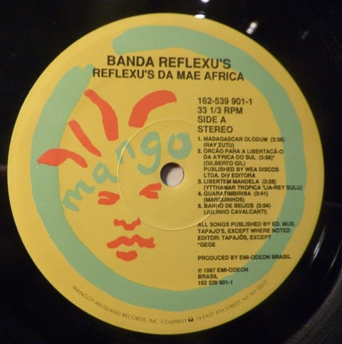 Image of Label Cover of LP - VG/VG+ - REFLEXU'S, Da M e  frica (Mango; 162-539 901-1, US Reissue), ,  - 1216137C