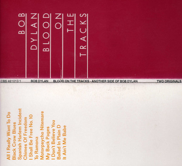 Image of Back Cover of 2xLP - VG/VG+ - BOB DYLAN, Blood On The Tracks / Another Side Of Bob Dylan (CBS; 461013 1, Netherlands 1988, Gatefold, 2 Inners), ,  - 1226177E