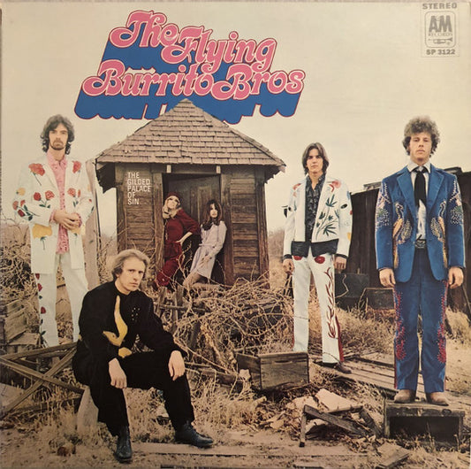 Image of Front Cover of LP - VG+/VG - THE FLYING BURRITO BROS, The Gilded Palace Of Sin (A&M Records; SP 3122, US 1981 Reissue, Terre Haute Pressing), Strong VG, A few light mottly marks found on many US pressings, Nice sleeve,  - 1216206C