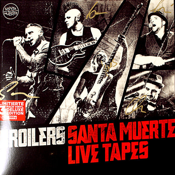 Image of Front Cover of 3xLP - EX/EX - BROILERS, Santa Muerte Live Tapes (People Like You Records ; 4682631, Germany 2012, Gatefold, 3 Inners, Stickered Sleeve, 180 Gram Vinyl, Limited Edition), Limited Edition No 2430/3000,  - 1226254E