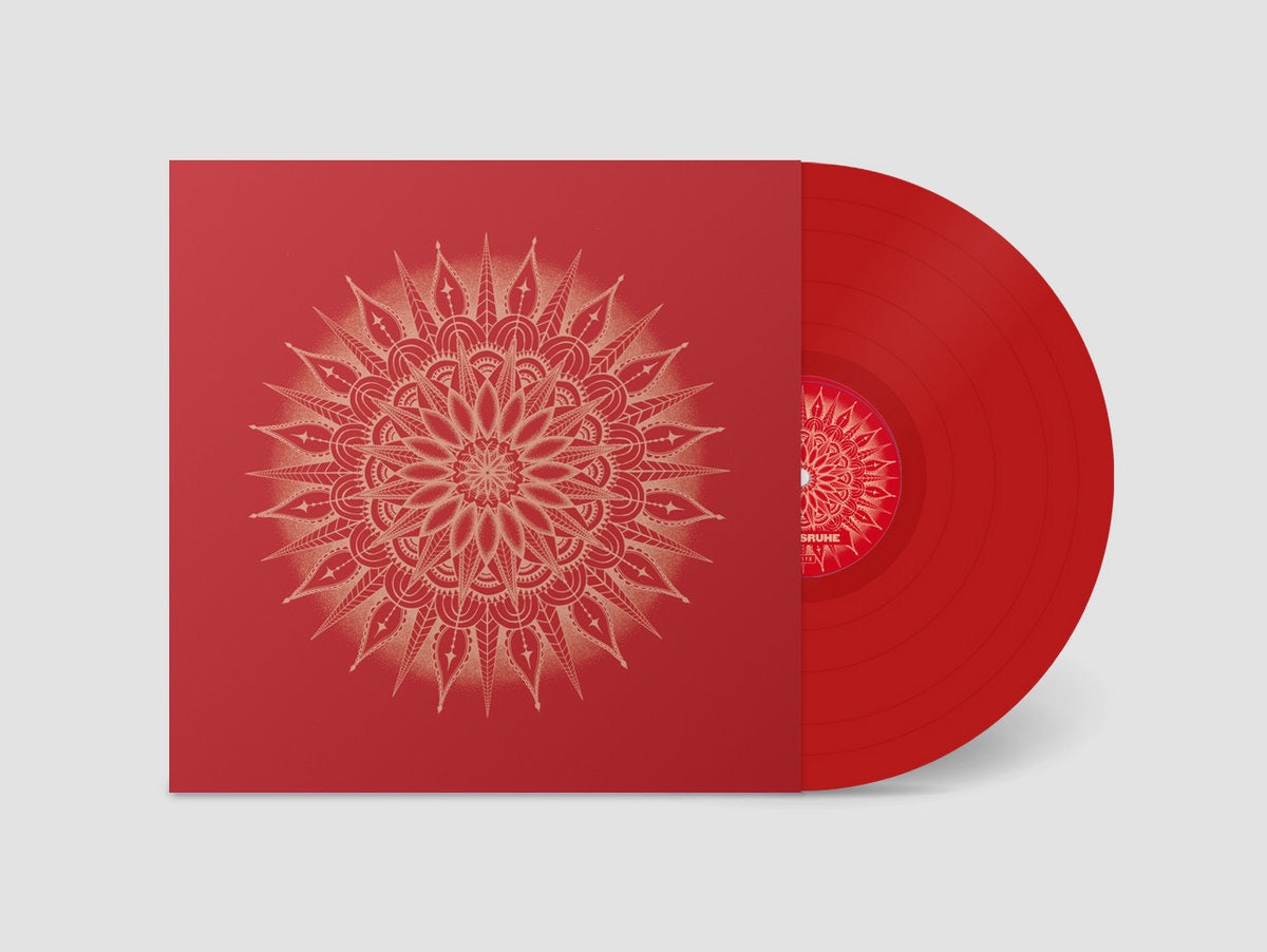 Image of Label Cover of 12" - NEW/NEW - JULIE'S HAIRCUT, Karlsruhe / Fountain (Superlove; 19075963231, Europe 2018, Limited edition of 300, Red Vinyl), , Following the release of their debut album for Rocket Recordings last year, the italian explorers Julie s Haircut are self-releasing on their own label Superlove a new 12  single containing two songs.  Karlsruhe  sees the band involved in a slow and bluesy jam drenched in their usual ethereal sound.  Fountain , a fans favourite at live shows, is presented 