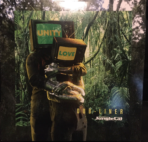 Image of Back Cover of 12" - VG/G+ - DUB-LINER, No Racial War / Give A Little... (Jungle Cat Recordings; JCAT010, UK 2020, Picture Sleeve), Strong G+, light marks only.,  - 1226303E
